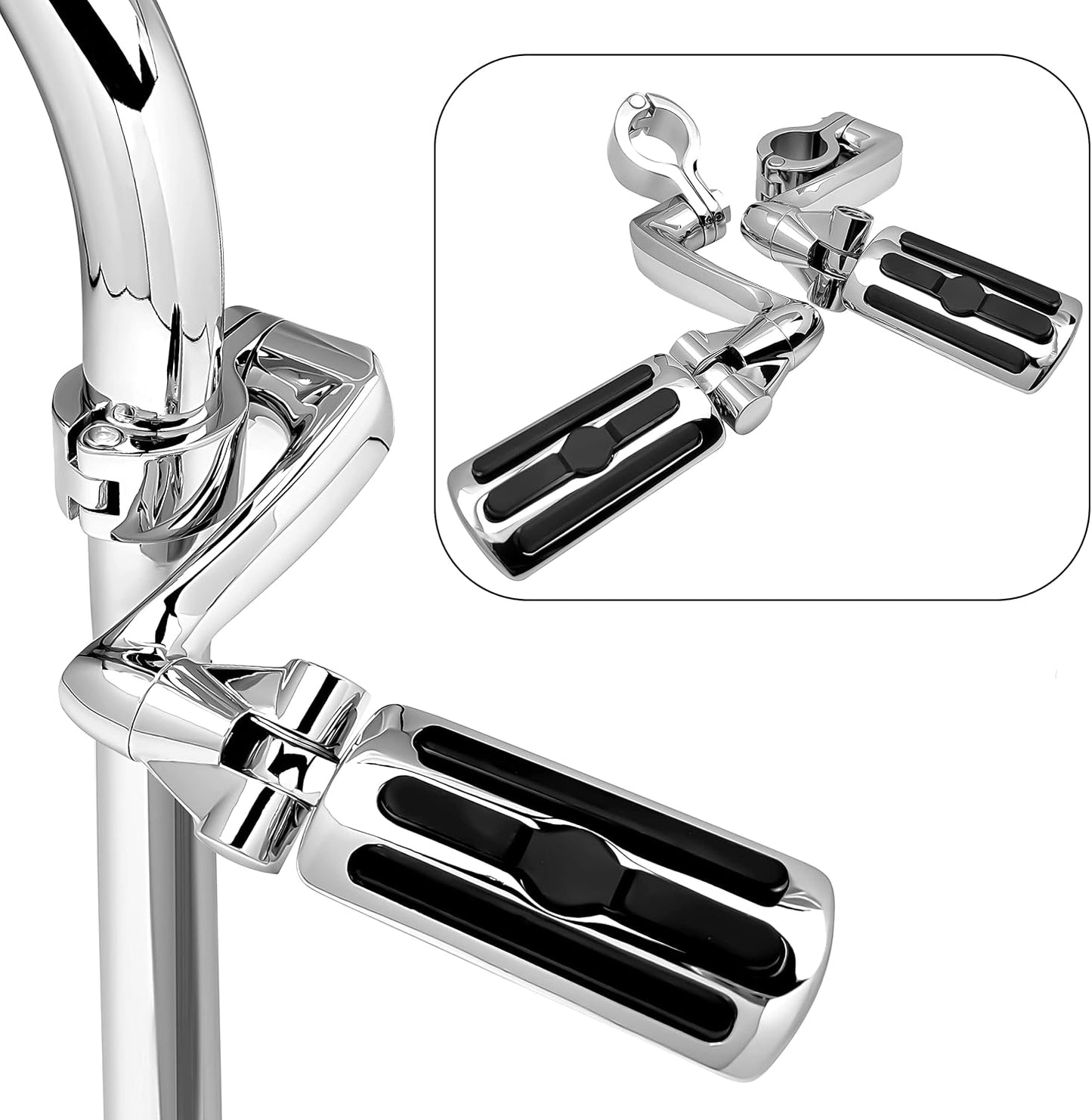 Kit clavijas carretera 1.25" acero cromado Harley