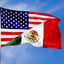 Bandera doble cara México EE.UU. 3x5ft para interiores