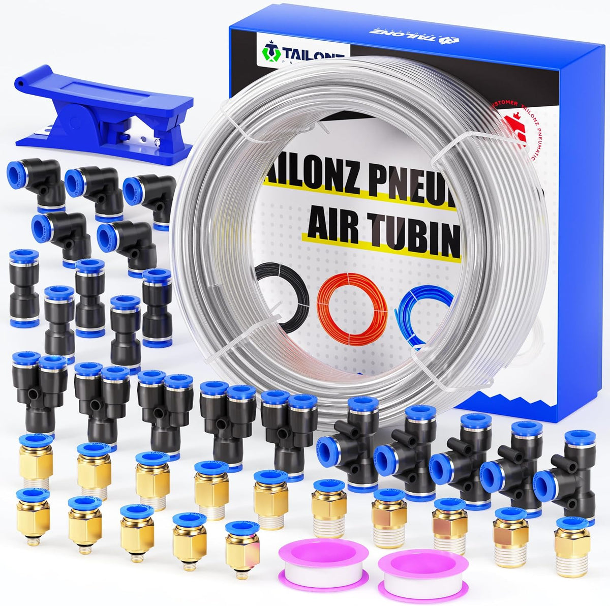 Manguera aire PU 0.236pulgOD 0.157pulgID 100ft