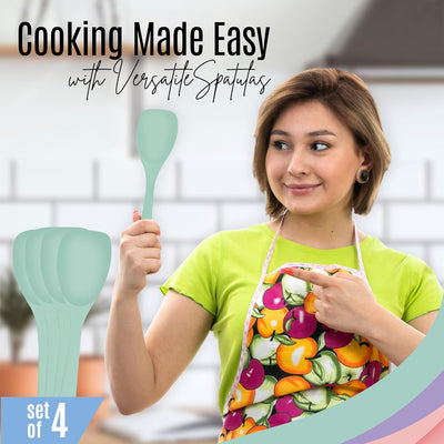 Set 4 Espátulas Silicón Multiusos para Cocinar