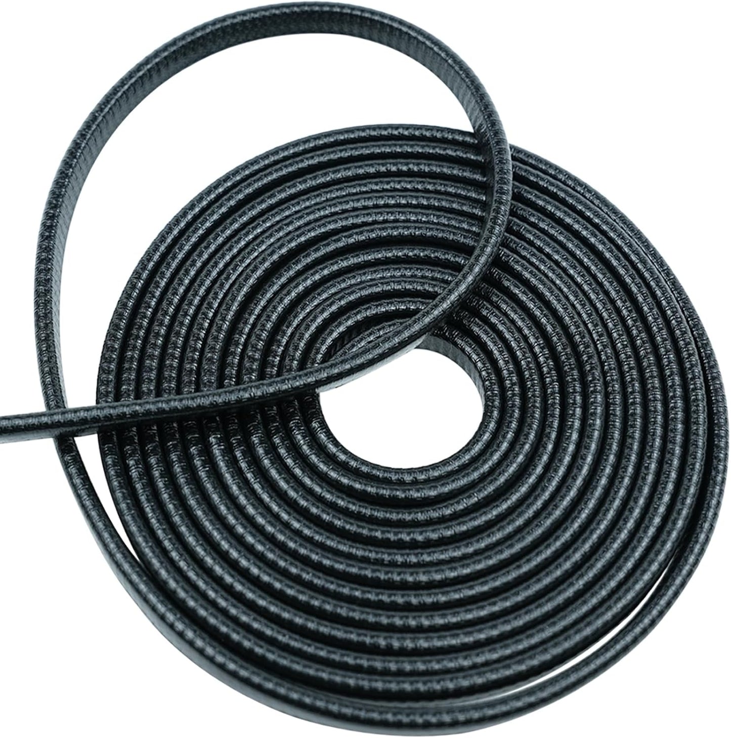 Protectores puerta coche goma con clips negro 10m