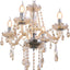 Candelabro cristal coñac mini lámpara vintage comedor