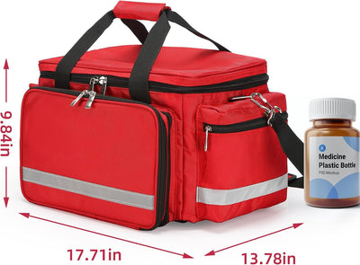 Bolsa vacía primeros auxilios con divisor desmontable