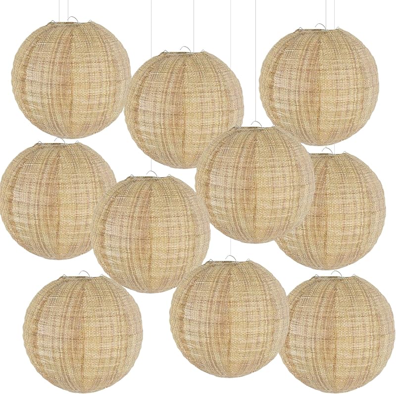 10 Pzas Decoraciones Arpillera Rústicas para Fiestas y Aula