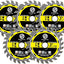 Hoja sierra circular TCT 3 pulg 5 pzas para madera plástico