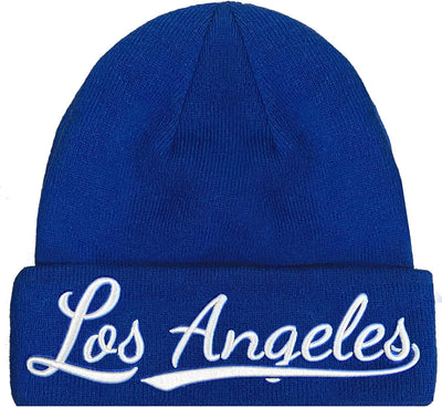 Gorro de punto clásico con puños bordado 3D calavera