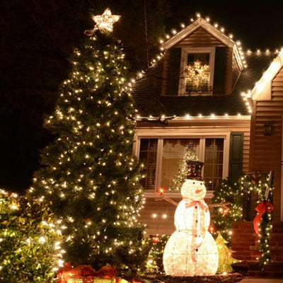 Tira luces LED 16ft 8 modos impermeables para árbol y jardín