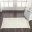Alfombra baño bohemia 2x3ft geométrica beige lavable