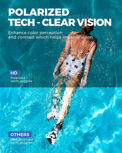 Gafas natación polarizadas antivaho adultos