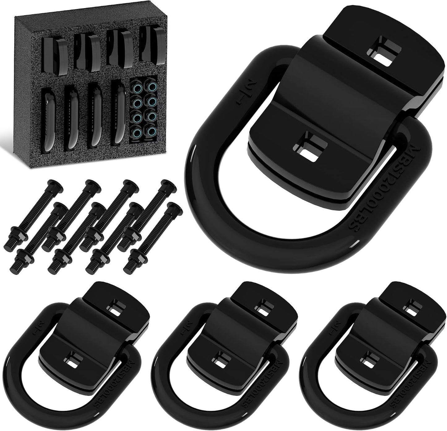 Anclajes anillo D 1/2" alta resistencia para remolques