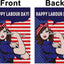 Bandera día del trabajo 12.5x18pulg decoración exterior