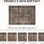 Alfombra vintage bohemia 6x9pulg ultra suave antiderrap