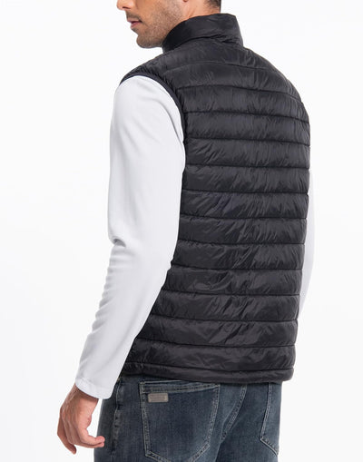 Chaleco acolchado ligero para hombre plegable repelente agua
