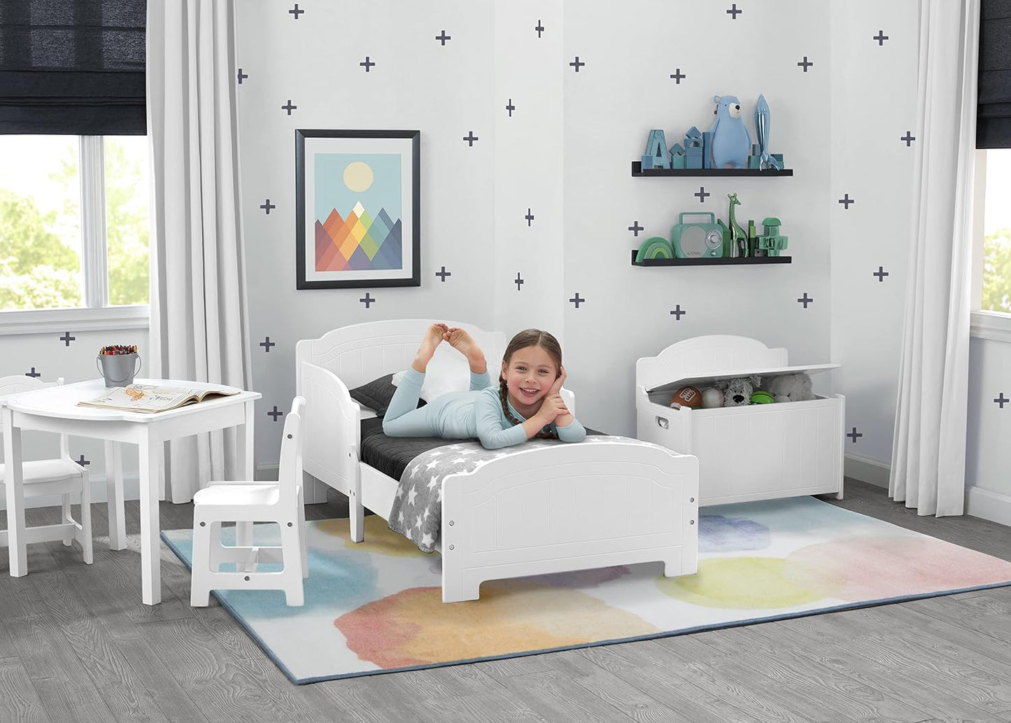 Alfombra niños 53x59" acuarela