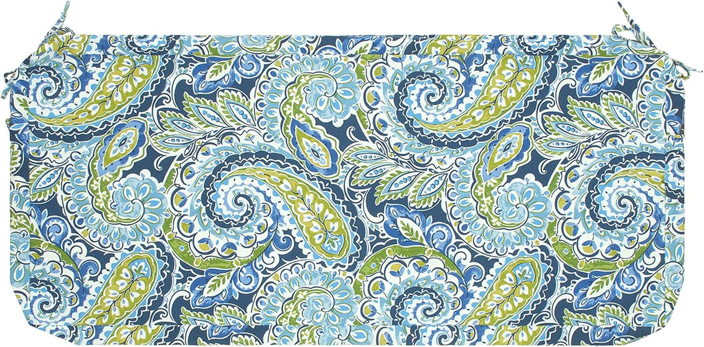 Funda cojín patio 45x18x3pulg sin relleno resistente agua