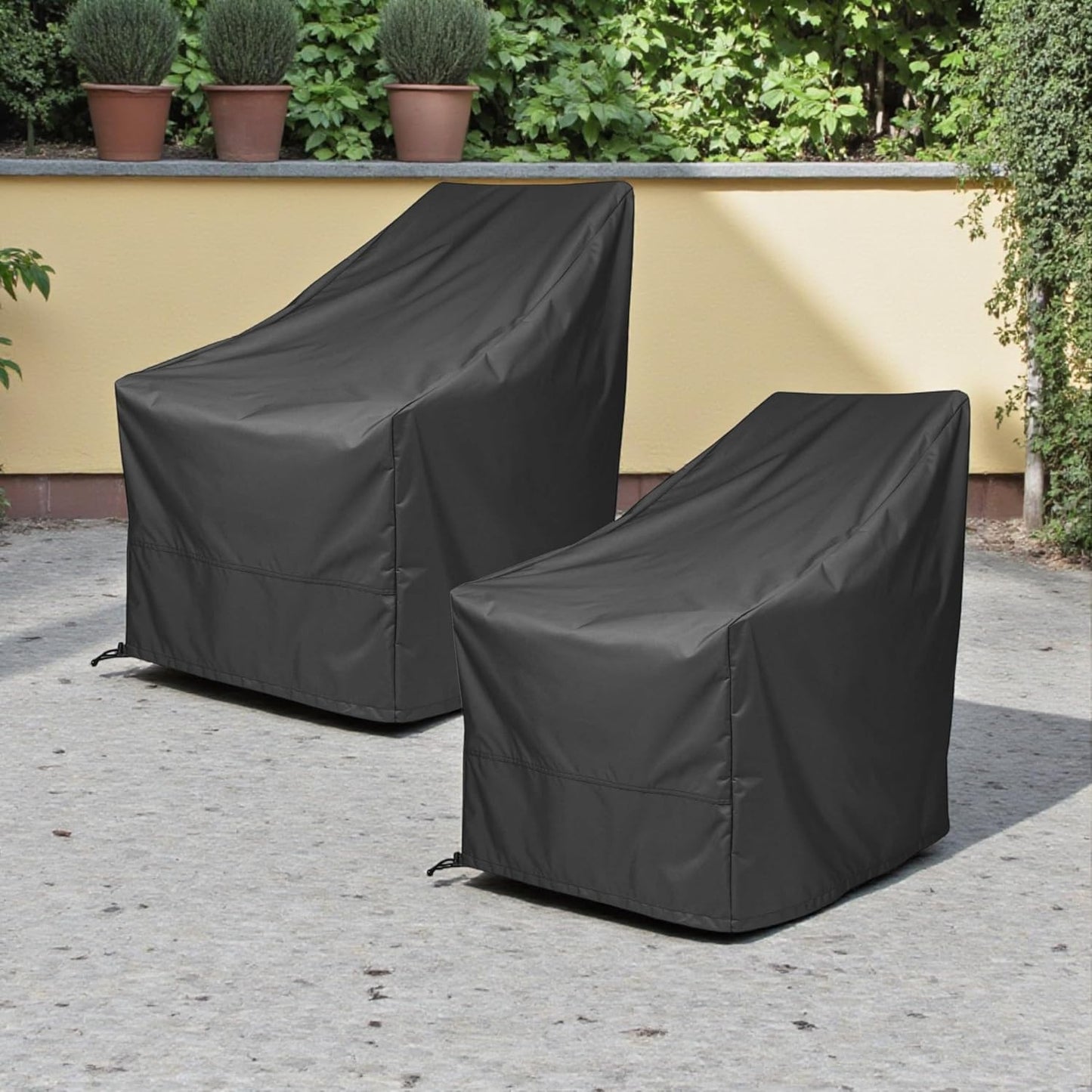 2 Pzas Fundas Silla Adirondack 100% Poliéster Negro