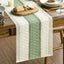 Camino mesa rústico de granja 12x120pulg color verde claro