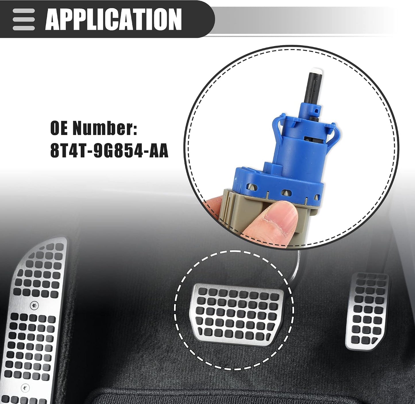 Interruptor luz freno Ford Expedition 07-14 plástico azul