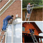 Escalera telescópica aluminio 16.5ft con bandeja