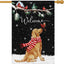 Bandera jardín invierno 28x40pulg doble cara golden
