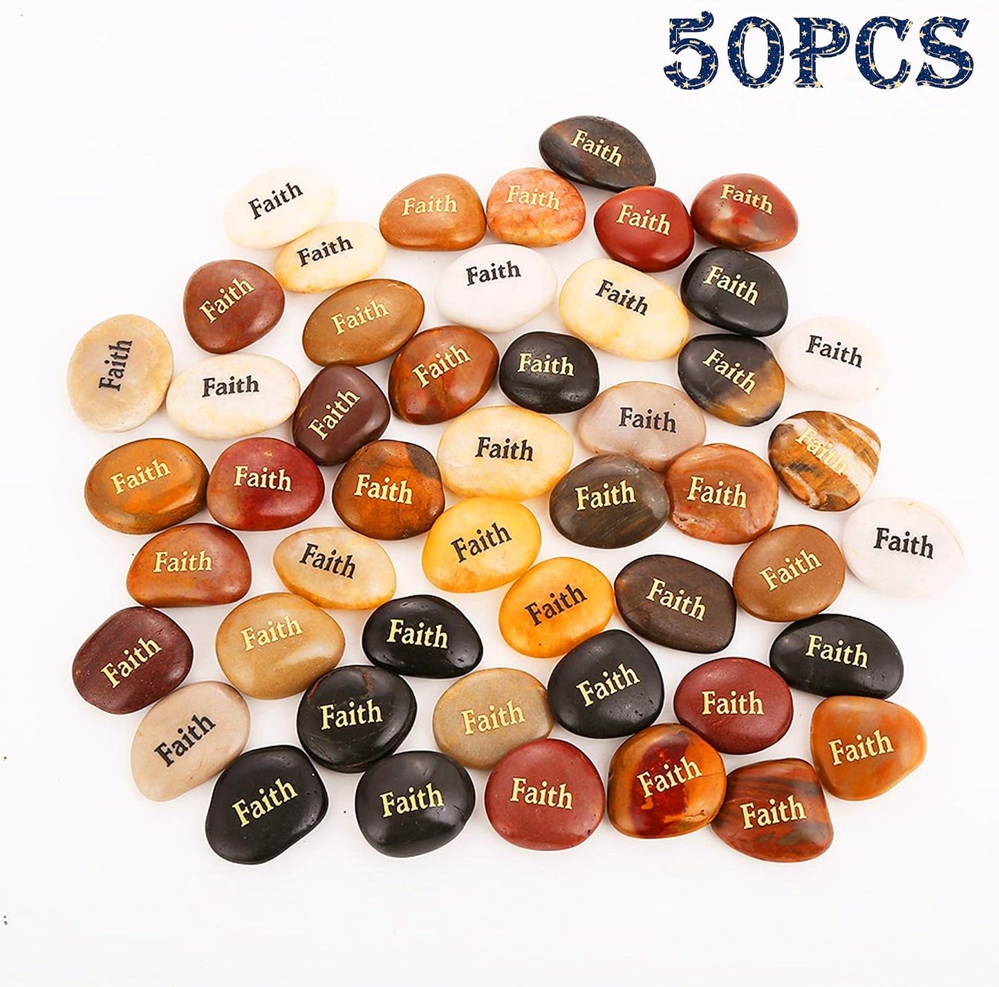 50 Regalos Religiosos con Oración y Chakra 2-3"