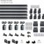 Kit herrajes puerta granero doble deslizante 20ft carga