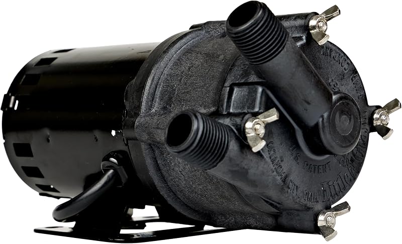Bomba magnética 115V 8.3GPM para químicos 6pulg negro