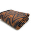 Manta lana merina 63x51" color naranja bohemio