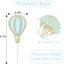 12 Decoraciones Cupcakes Globos Purpurina Baby Shower Fiestas