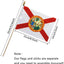 Bandera Florida en madera 5x8 pulg 12 pzas