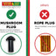 Tapones hongo para neumáticos 3/4x5/16 pack 25