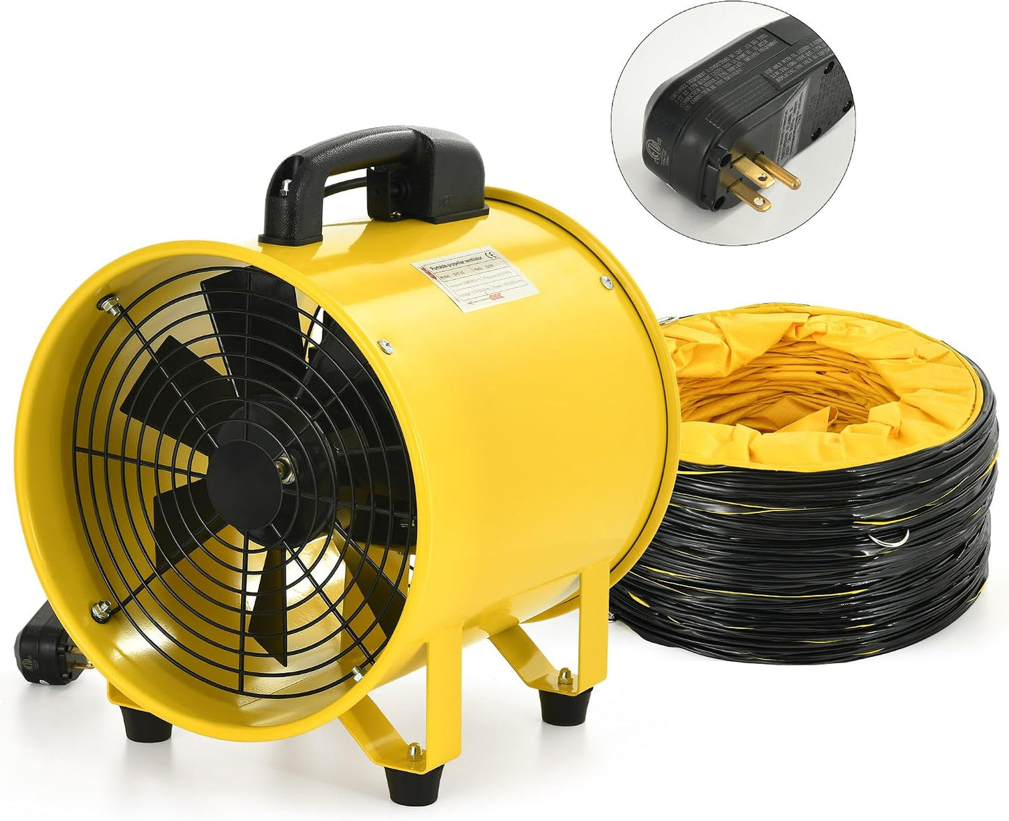 Ventilador escape 12pulg 2 velocidades con enchufe GFCI