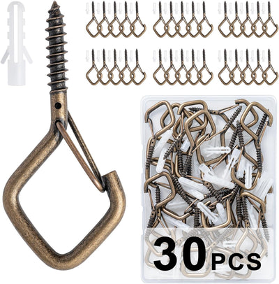30 Ganchos con Hebilla Seguridad para Colgar Luces y Plantas