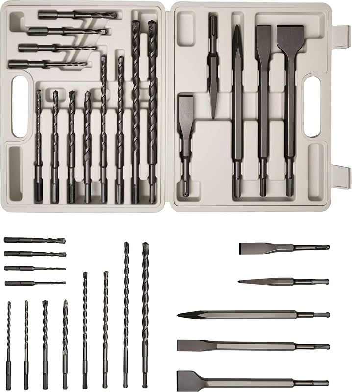 Set brocas SDS Plus 17 pzas para hormigón con estuche