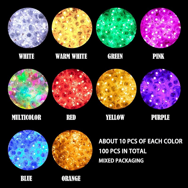 100 Luces LED Impermeables 10 Colores para Fiesta Navidad Halloween