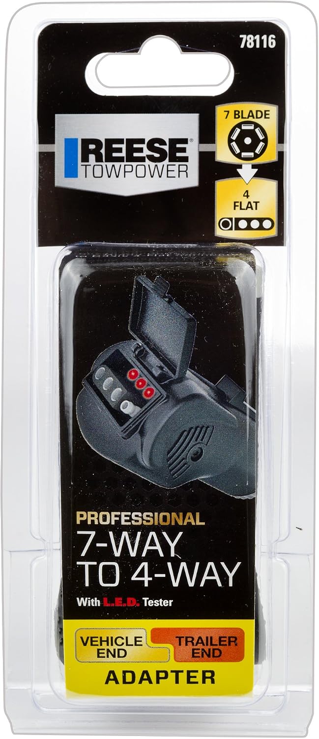 Adaptador 7 a 4 vías con probador LED