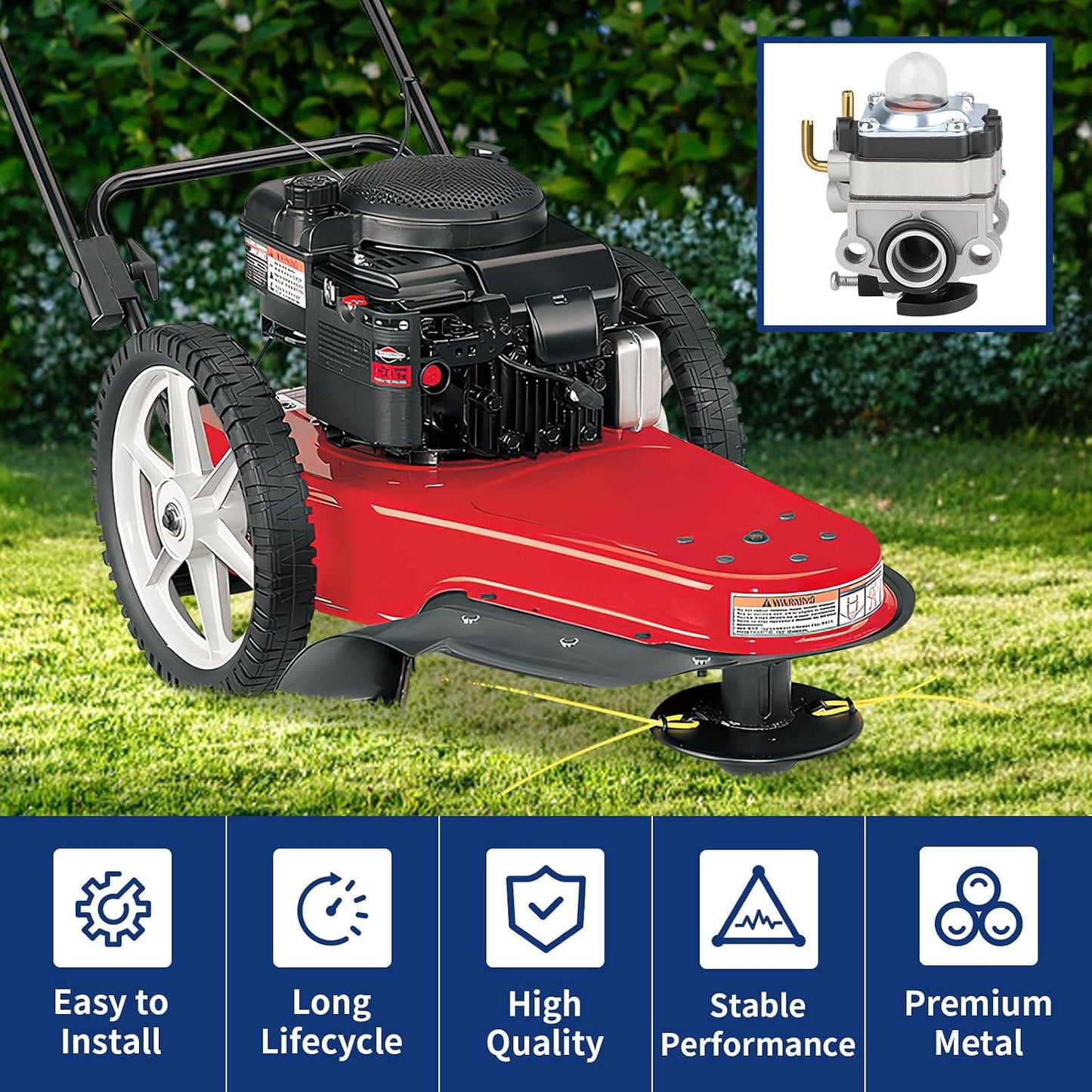 Carburador TB146EC para Troy Bilt Trimmer 753-1225