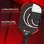 Paleta Pickleball Fibra Carbono 0.63pulg Alargada Ancha