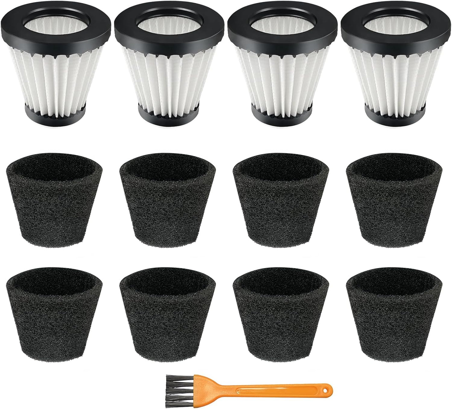 4 Filtros F117 Dirt Devil Scorpion 8 Fundas Espuma Cepillo