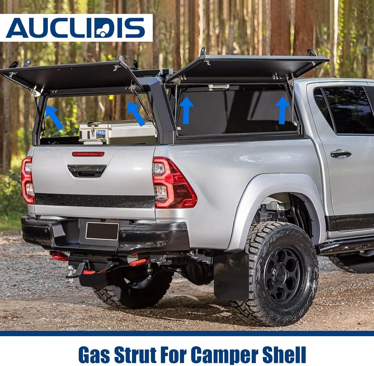 Muelle soporte amortiguador gas 17" 35lb para Leer Camper