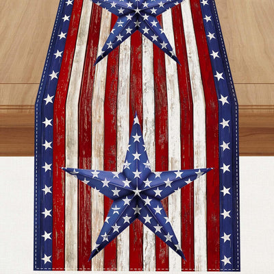 Camino mesa acuarela bandera USA 13x108 pulg