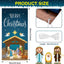 Pancarta Navidad puerta diseño belén 35x71pulg