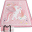 Manta picnic impermeable unicornios rosados para playa