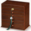 Caja joyas vintage 8 capas con cerradura madera