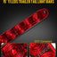 4 Barras Luz Freno Rojas 15pulg 11LED Camión