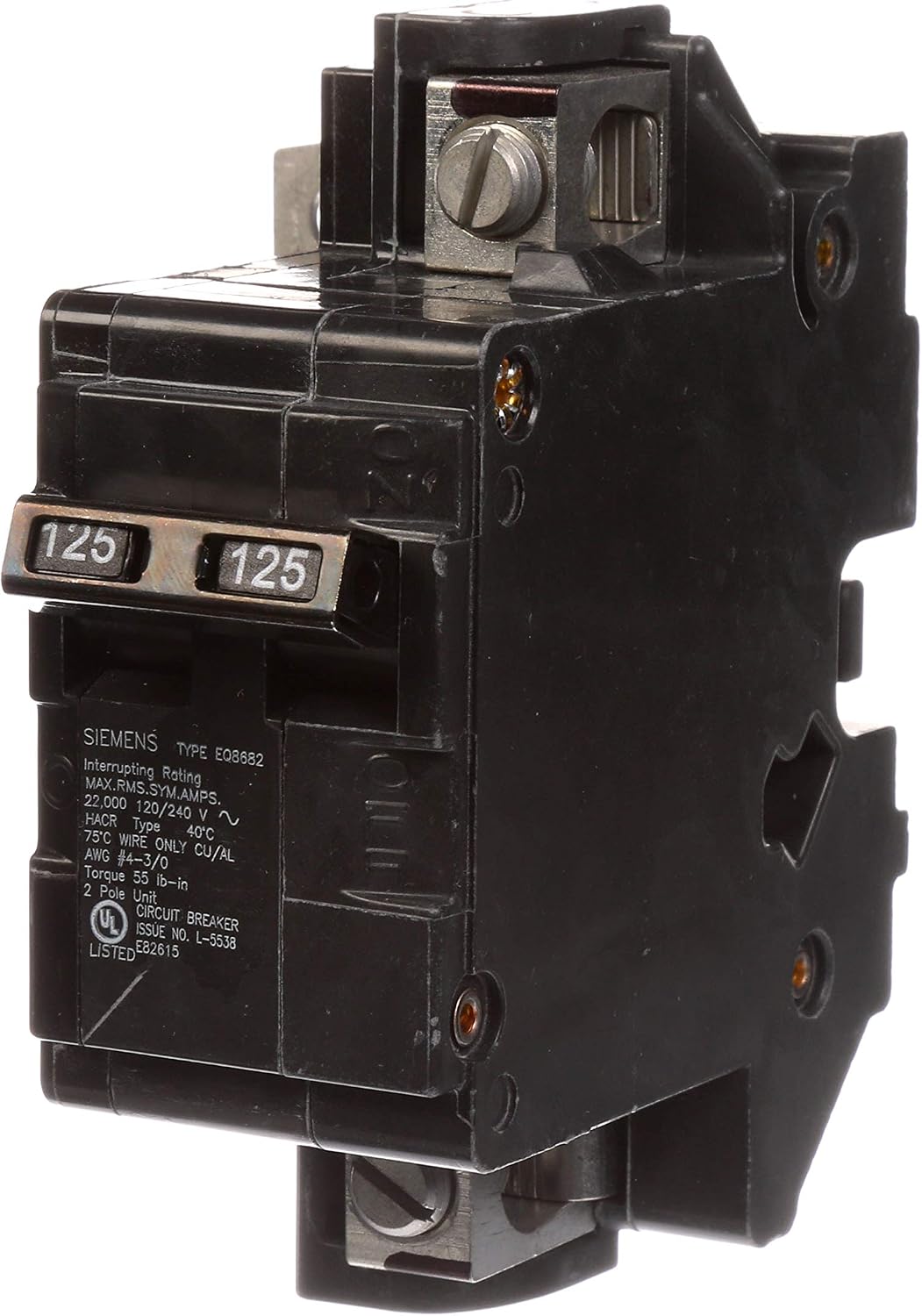 Disyuntor principal Siemens MBK125A 125A para centro carga