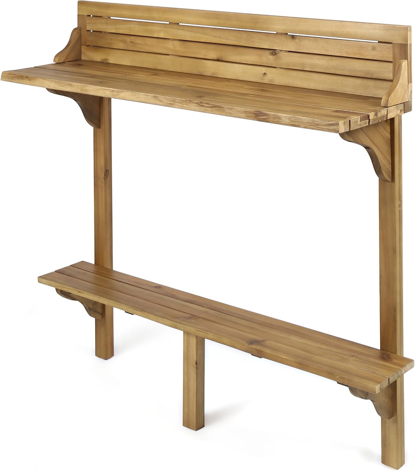Mesa bar balcón madera acacia al aire libre teñida