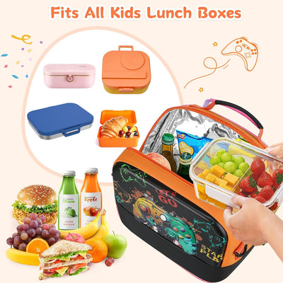 Bolsa almuerzo reutiliz. niños correa ajustable