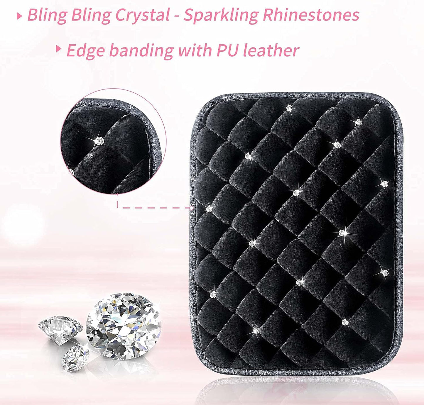 Funda consola coche diamante brillante cojín cristal