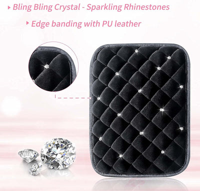 Funda consola coche diamante brillante cojín cristal